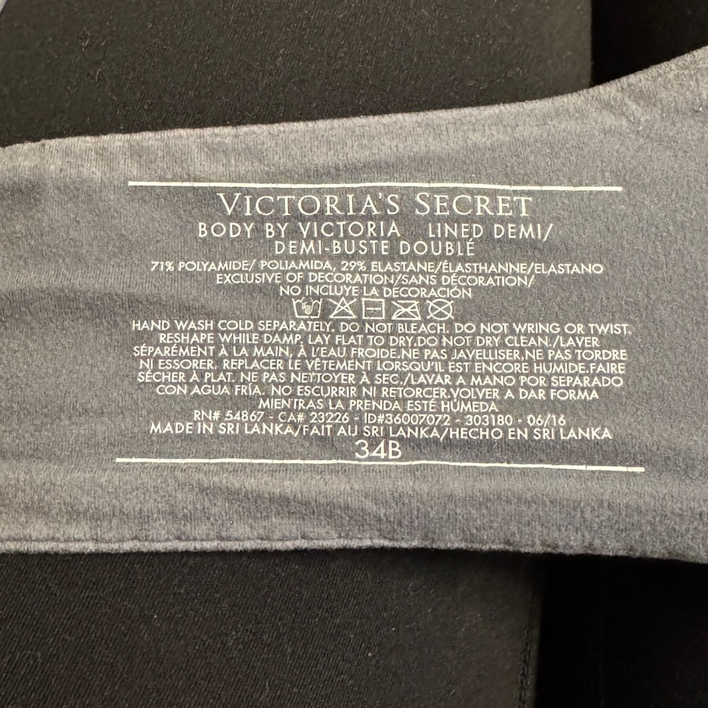 Victoria’s Secret Body by Victoria lined demi bra in gray - Picture 4 of 4